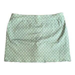Coral Bay Mint Geometric Mini Skirt